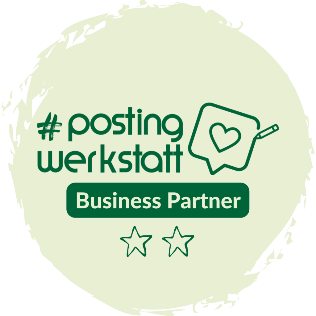 #postingwerkstatt Businesspartner Badge